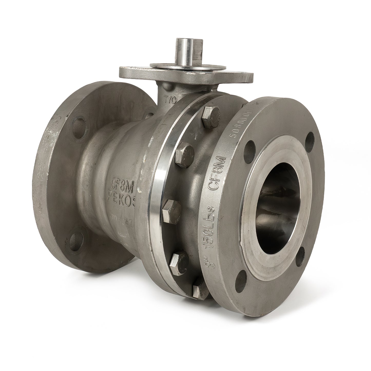 PEKOS 3" 150# Stainless Steel Ball Valve