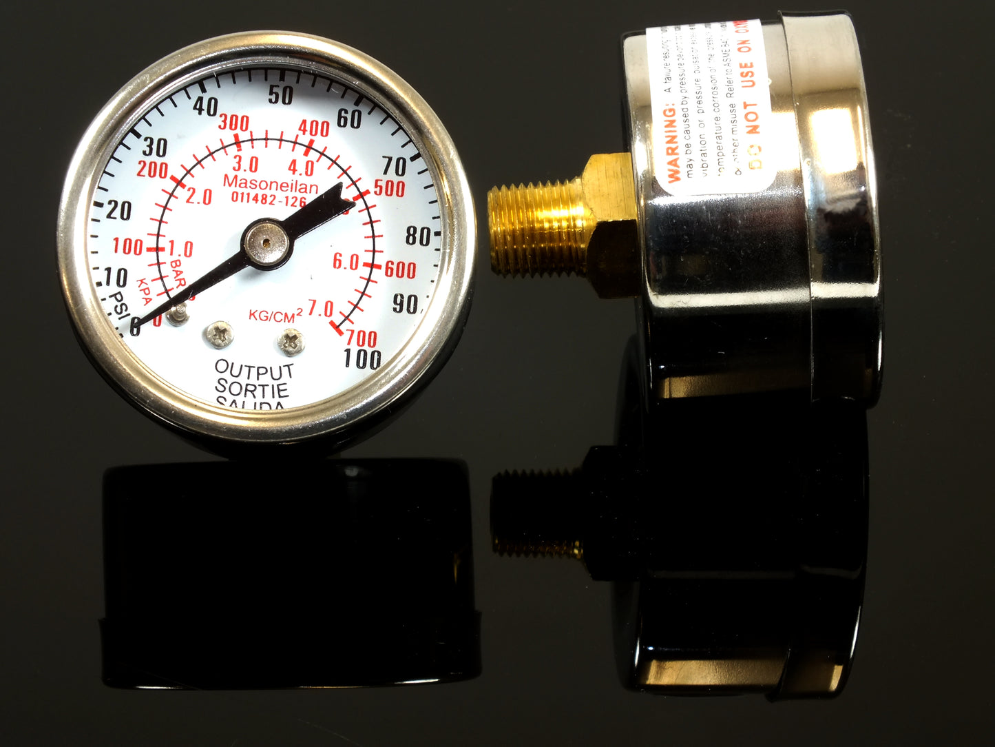 Supply Gauge, 0-100psi